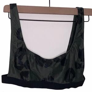 Evil Twin Sargent Bikini Swim Top Green Black L
